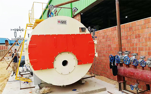 4t/h Gas Fired Wet Back Structure Steam Boiler is Installed in Egypt