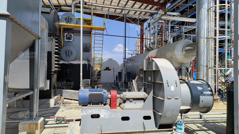 2 Sets of 10t Biomass Fired and Gas Fired Steam Boilers for Coconut Oil Industry in the Philippines