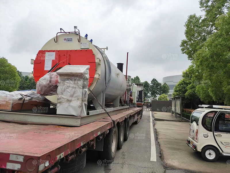 3 ton Oil Gas Fired Steam Boiler Used for a Oil Refinery in the Philippines