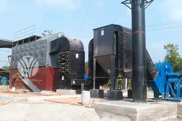 10ton Wood Fired Double Drum Boiler in Bangladesh