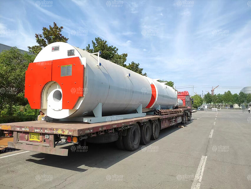 2 sets of Natural Gas Fired Steam Boilers Used for Edible Industry in Kazakhstan